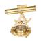Brass Coastal Telescope Compass, 8" x 8" x 8"